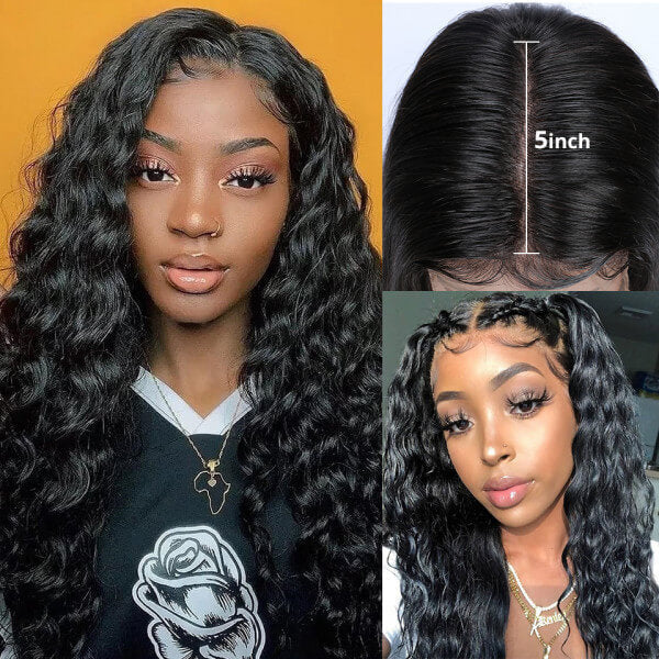 HD Lace 5x5 Loose Deep Wave Closure Wig | Premium Human Hair