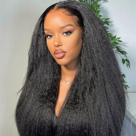 13x4 Kinky Straight Lace Front Wig | Premium Human Hair