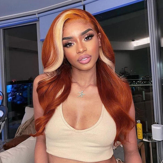 Bold Ginger & Blonde 613 Highlight 13x4 Lace Front Wig | Premium Human Hair