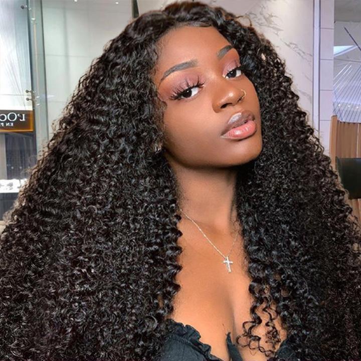 Enchanting 13x4 Kinky Curly Lace Front Wig | Premium Human Hair