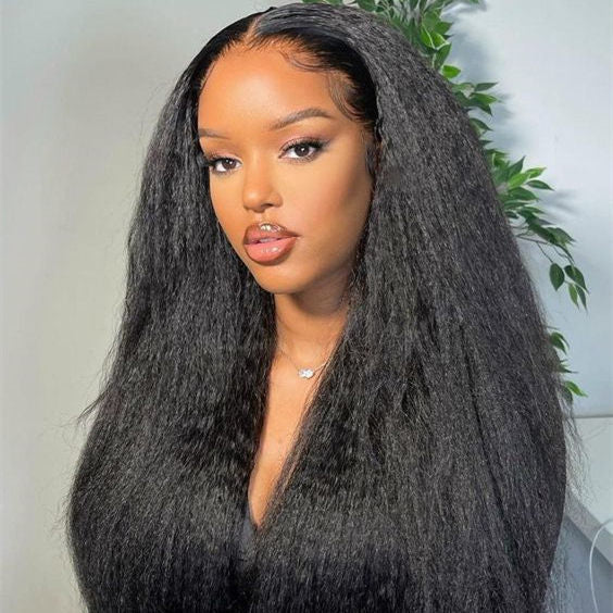 HD Lace 13x4 Kinky Straight Lace Front Wig | Premium Human Hair