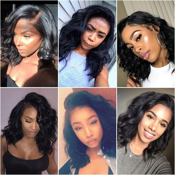 Elegant Natural Wave Bob 13x4 Lace Front Wig | Natural Human Hair