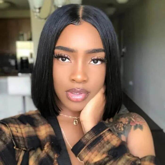 Sleek Straight Bob 13x4 Lace Front Wig | Premium Human Hair