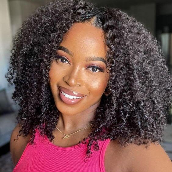 Luxurious Curly Bob 13x4 Lace Front Wig | 100% Human Hair