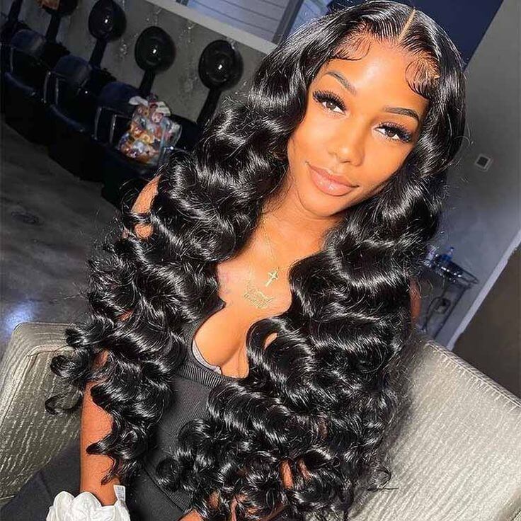 Luxurious Loose Wave 4x4 Lace Closure Wig | Premium Human Hair