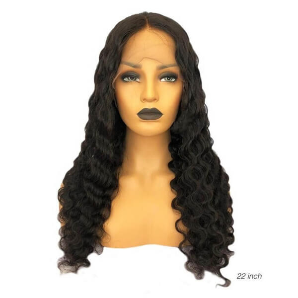 Voluminous Deep Wave 13x6 Lace Front Wig | Premium Human Hair