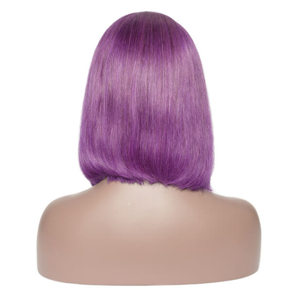 Lavender Dream Bob 13x4 Lace Front Wig | Custom Colored Human Hair