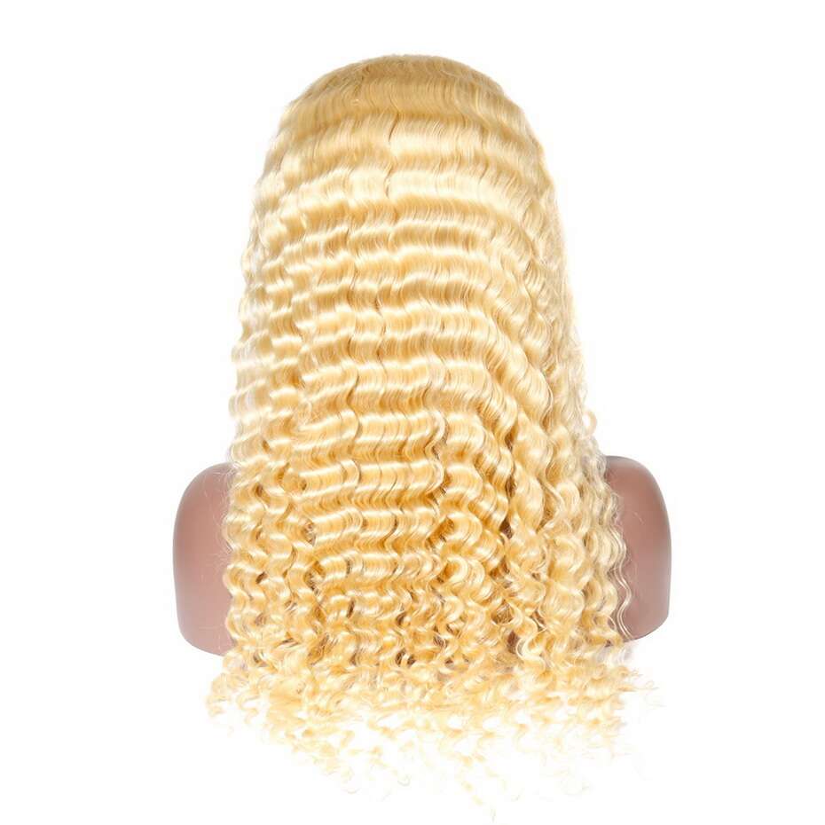 13x4 #613 Blonde Deep Wave Lace Front Wig | Premium Human Hair