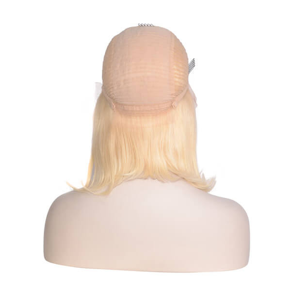 Platinum Blonde Bob 13x4 Lace Front Wig | Luxury Human Hair