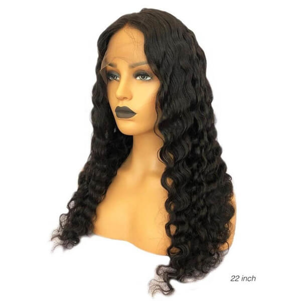 Voluminous Deep Wave 13x6 Lace Front Wig | Premium Human Hair