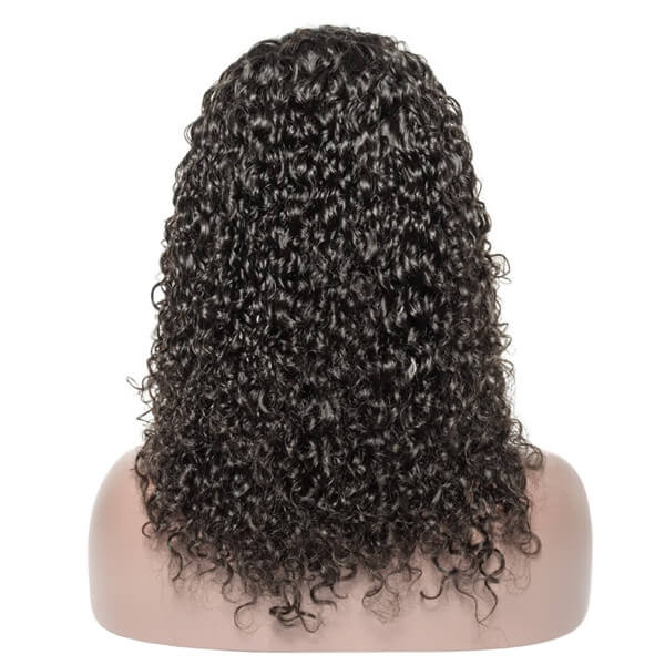 Natural Black Deep Curly 13x4 Lace Front Bob Wig | Premium Human Hair