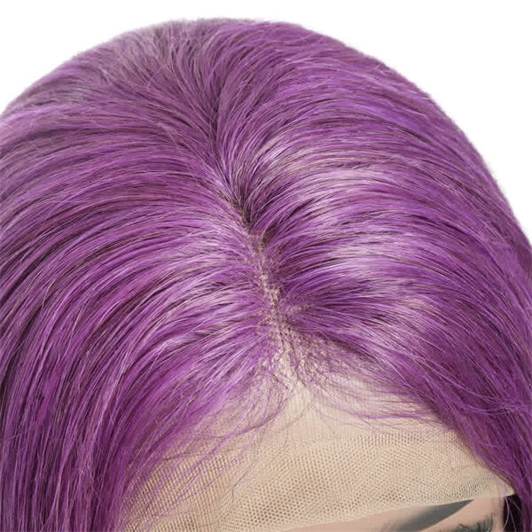 Lavender Dream Bob 13x4 Lace Front Wig | Custom Colored Human Hair