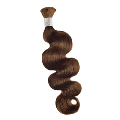 Premium Body Wave Braiding Hair Extensions #4 Chocolate Brown | 100% Human Hair