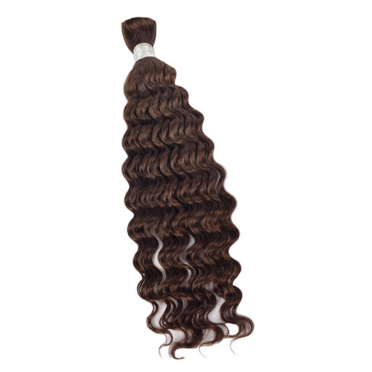 Premium Deep Wave Braiding Hair Extensions #2 Dark Brown | 100% Human Hair