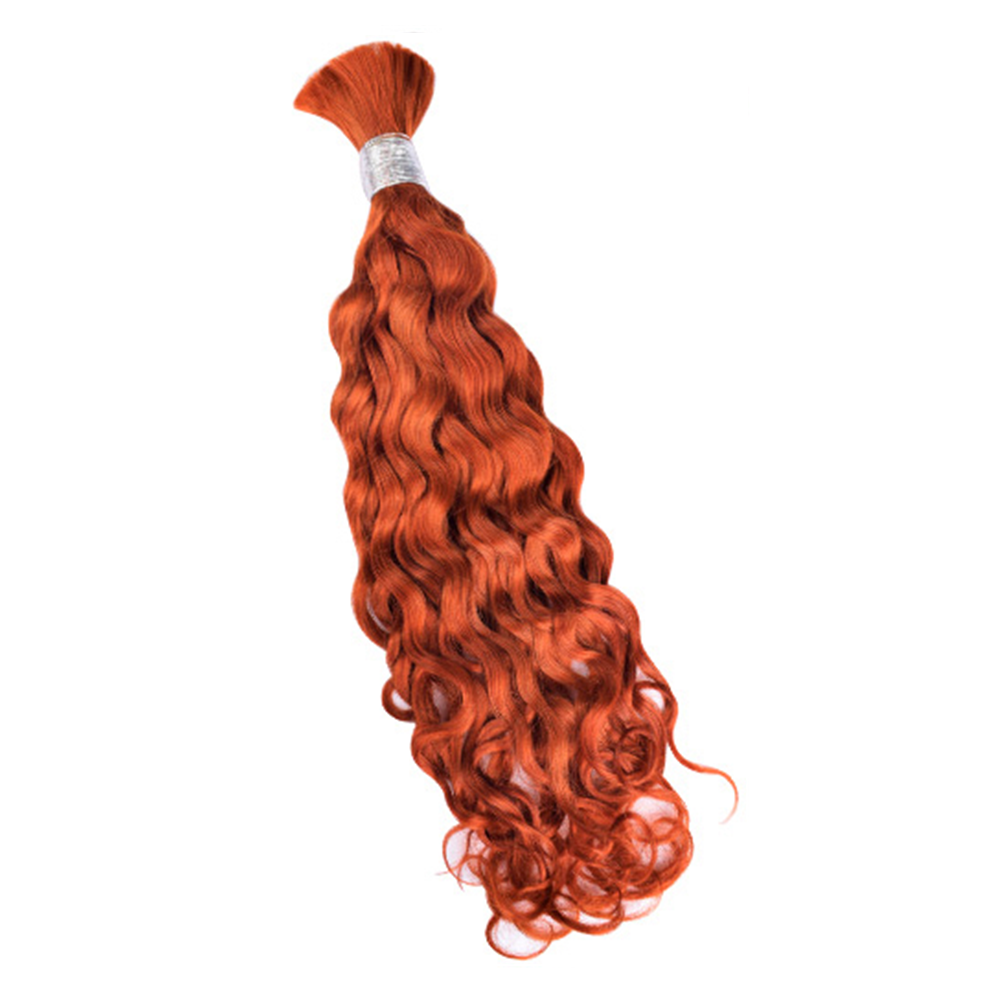 Premium Italy Curly Braiding Hair Extensions #350 Copper Red | 100% Human Hair