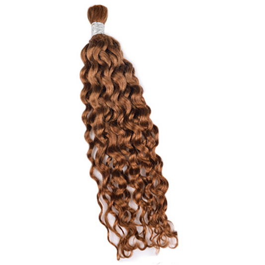 Premium Water Wave Braiding Hair Extensions #30 Light Auburn | 100% Human Hair