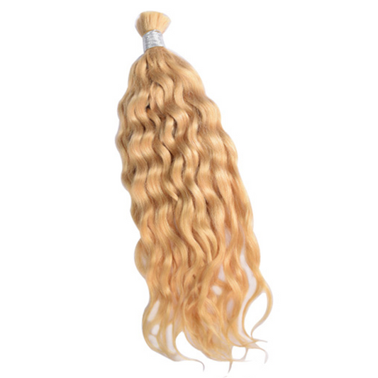 Premium Water Wave Braiding Hair Extensions #613 Blonde | 100% Human Hair