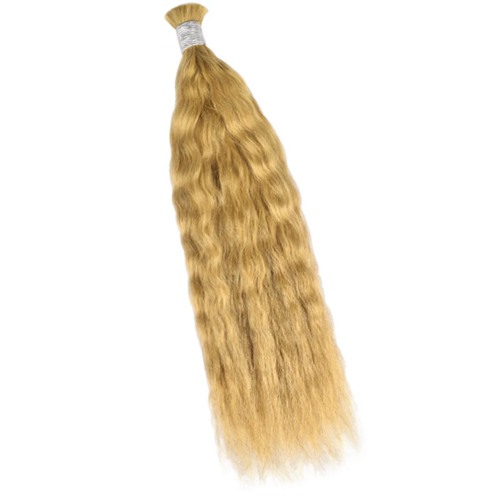 Premium Wet and Wavy Braiding Hair Extensions #27 Honey Blonde | 100% Human Hair