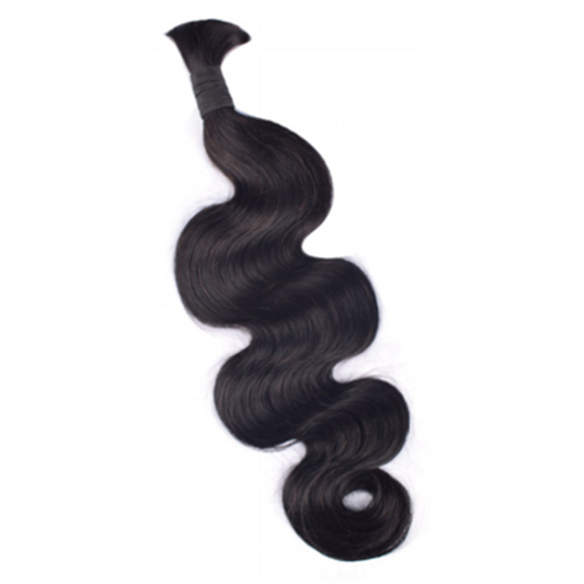 Premium Body Wave Braiding Hair Extensions #1B Natural Black | 100% Human Hair